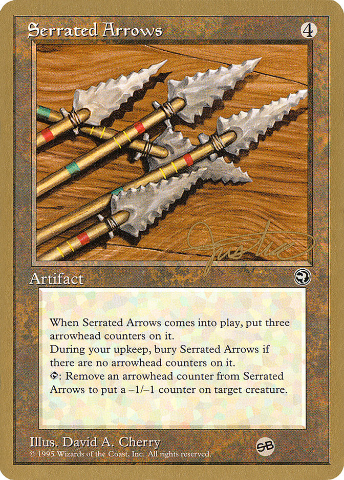 Serrated Arrows (Mark Justice) (SB) [Pro Tour Collector Set] | The Time Vault CA