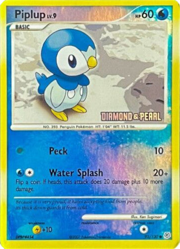 Piplup (93/130) (Diamond and Pearl) [Burger King Promos: 2008 Collection] | The Time Vault CA