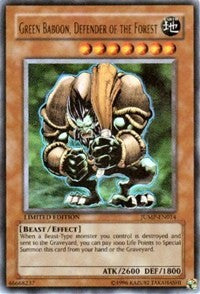 Green Baboon, Defender of the Forest [JUMP-EN014] Ultra Rare | The Time Vault CA