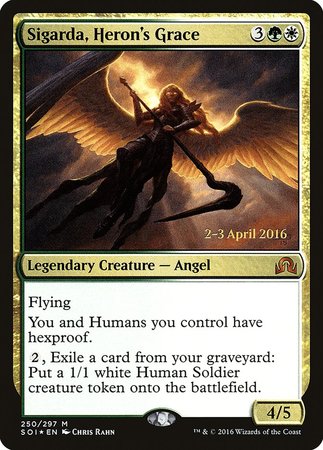 Sigarda, Heron's Grace [Shadows over Innistrad Promos] | The Time Vault CA