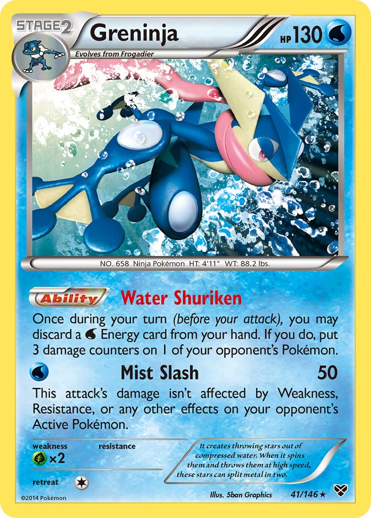 Greninja (41/146) (Cosmos Holo) (Blister Exclusive) [XY: Base Set] | The Time Vault CA