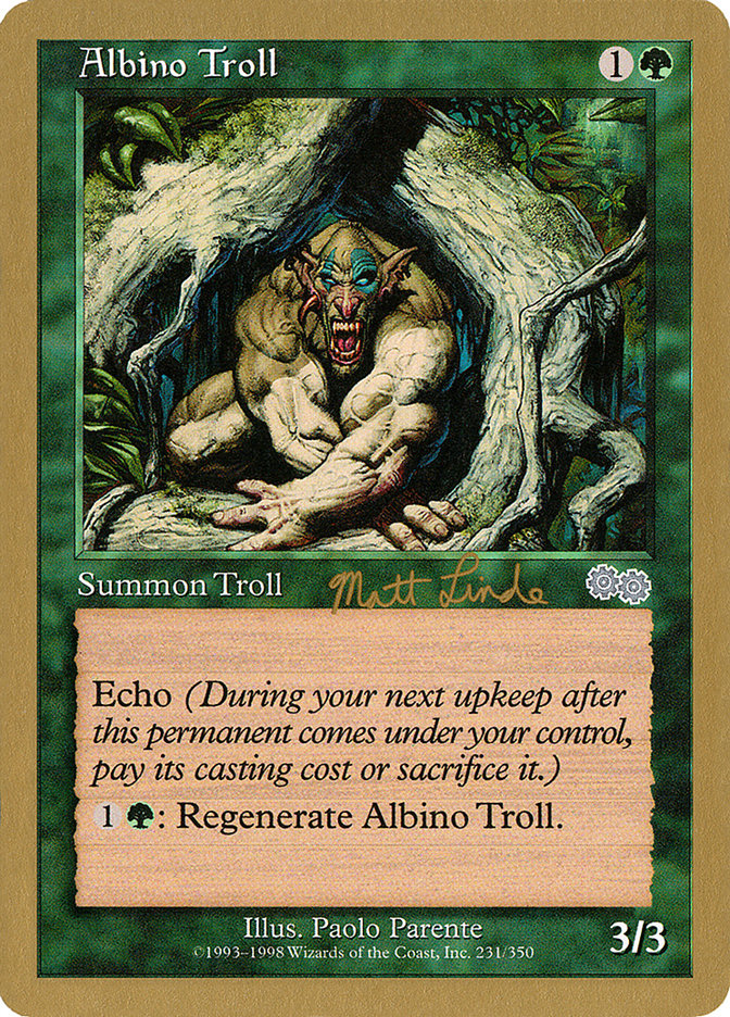 Albino Troll (Matt Linde) [World Championship Decks 1999] | The Time Vault CA