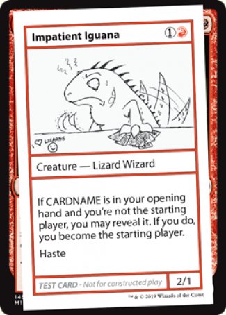 Impatient Iguana (2021 Edition) [Mystery Booster Playtest Cards] | The Time Vault CA