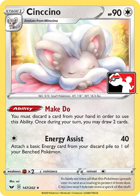 Cinccino (147/202) [Prize Pack Series One] | The Time Vault CA