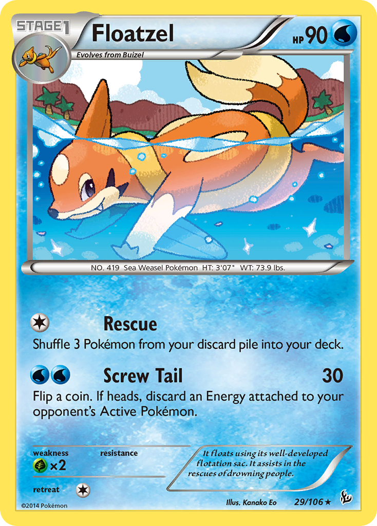 Floatzel (29/106) [XY: Flashfire] | The Time Vault CA