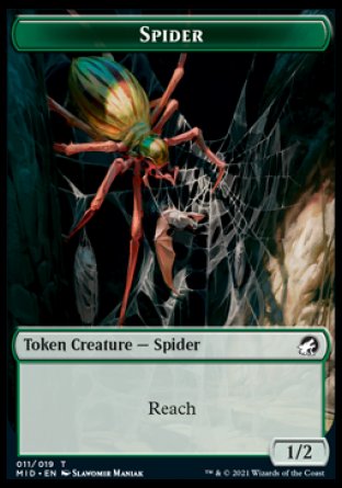 Beast (007) // Spider Double-sided Token [Innistrad: Midnight Hunt Commander] | The Time Vault CA