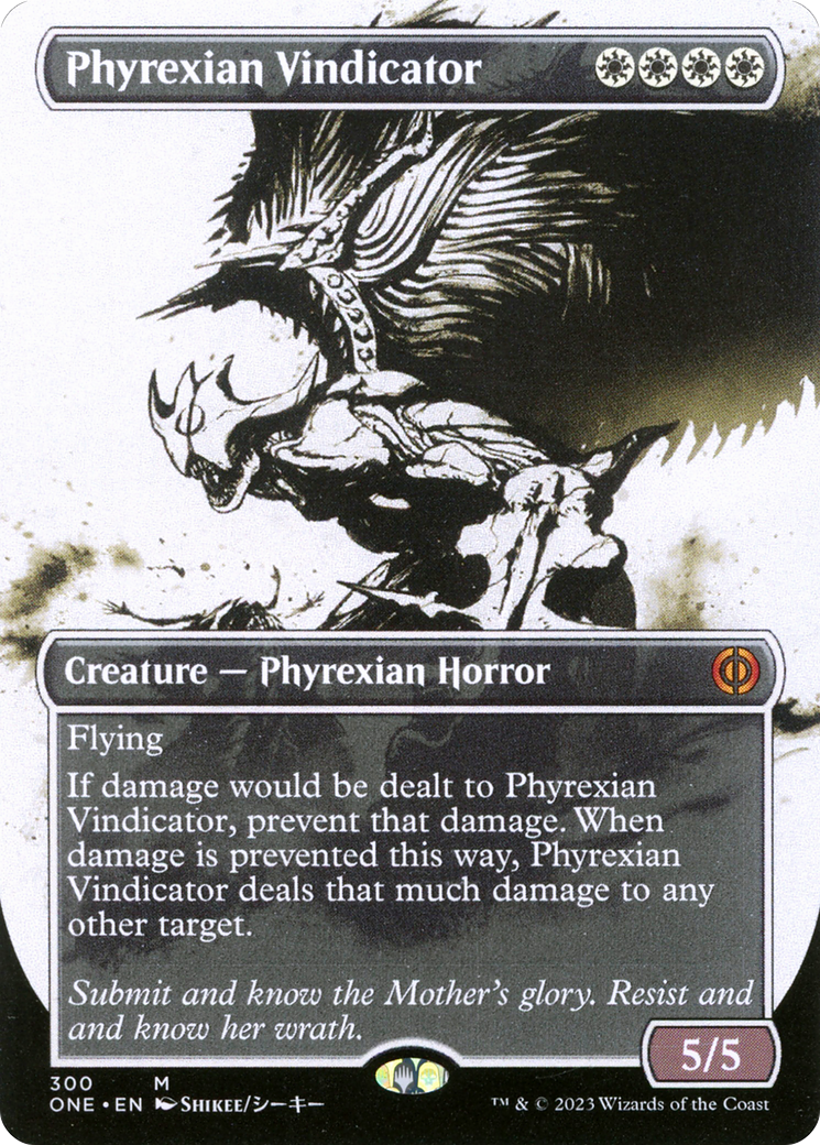 Phyrexian Vindicator (Borderless Ichor) [Phyrexia: All Will Be One] | The Time Vault CA