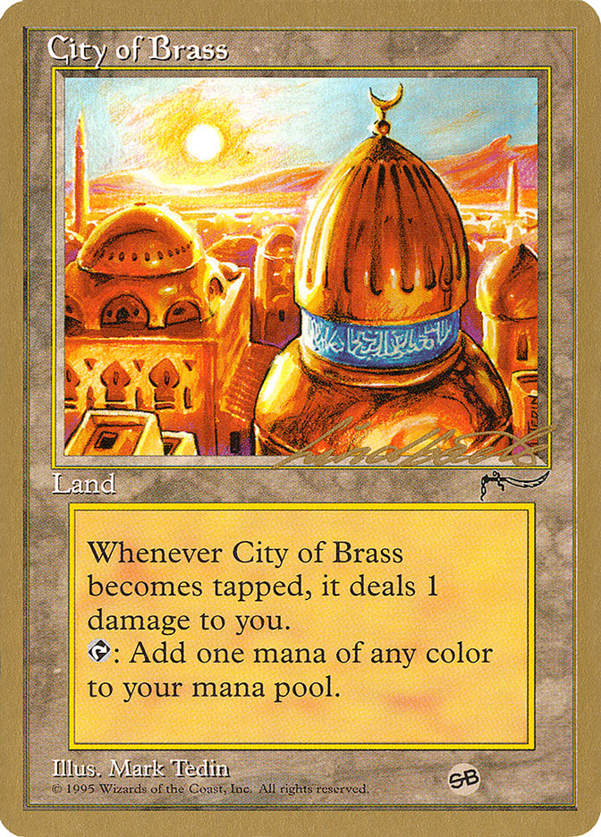 City of Brass (Leon Lindback) (SB) [Pro Tour Collector Set] | The Time Vault CA