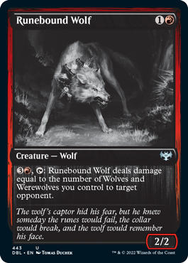 Runebound Wolf [Innistrad: Double Feature] | The Time Vault CA