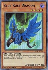 Blue Rose Dragon (Green) [LDS2-EN104] Ultra Rare | The Time Vault CA