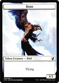 Bird (002) // Sculpture Double-sided Token [Commander 2019 Tokens] | The Time Vault CA