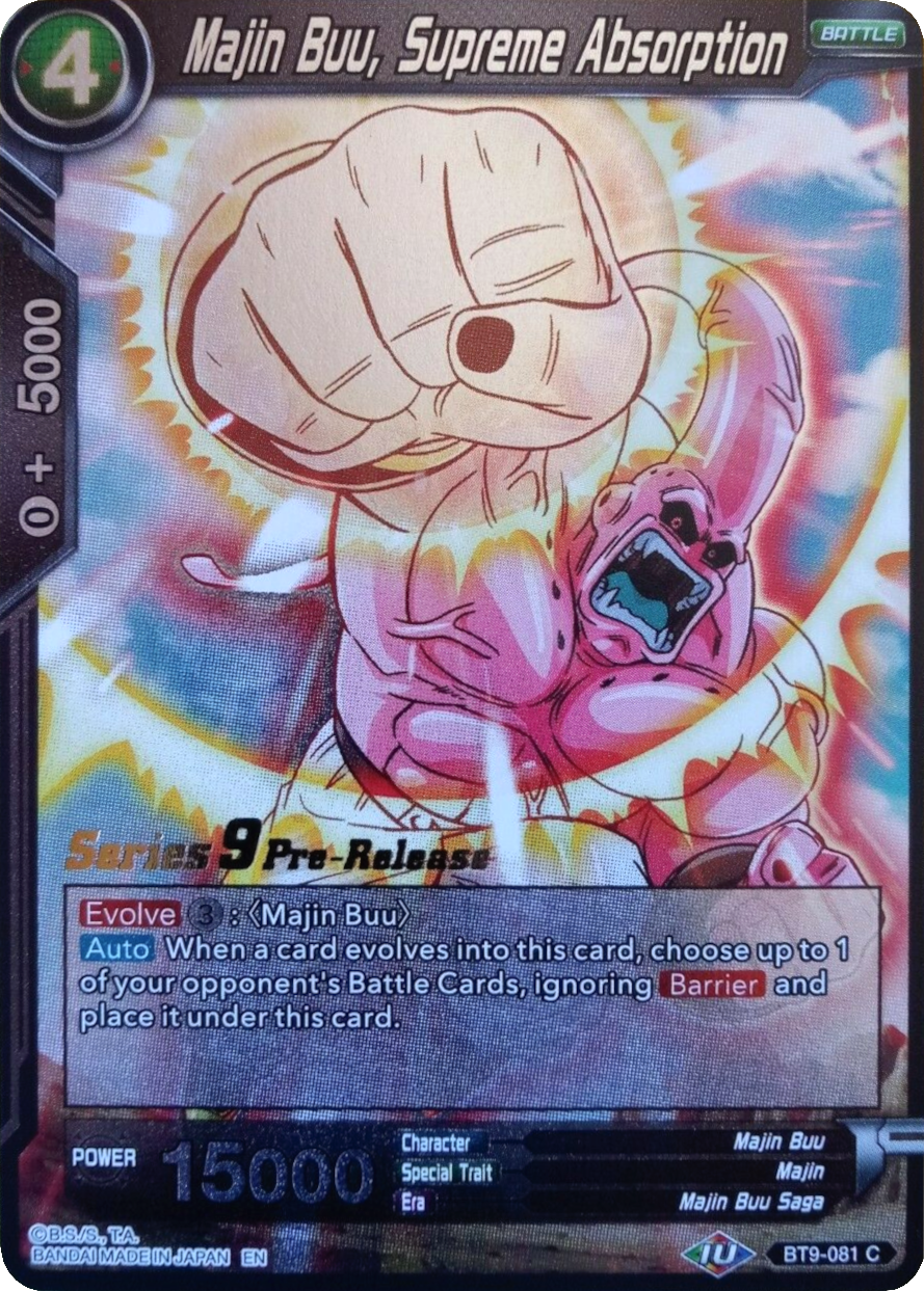 Majin Buu, Supreme Absorption (BT9-081) [Universal Onslaught Prerelease Promos] | The Time Vault CA