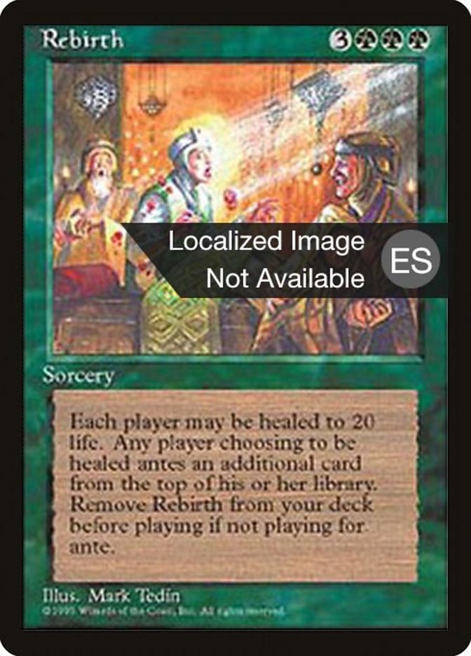 Rebirth [Fourth Edition (Foreign Black Border)] | The Time Vault CA
