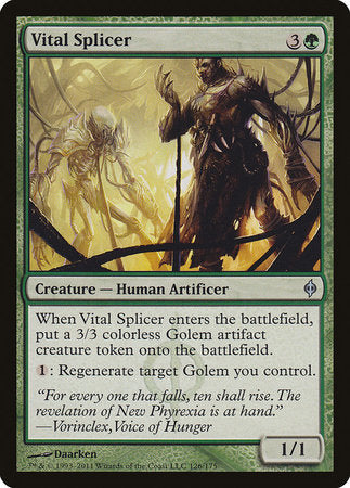Vital Splicer [New Phyrexia] | The Time Vault CA