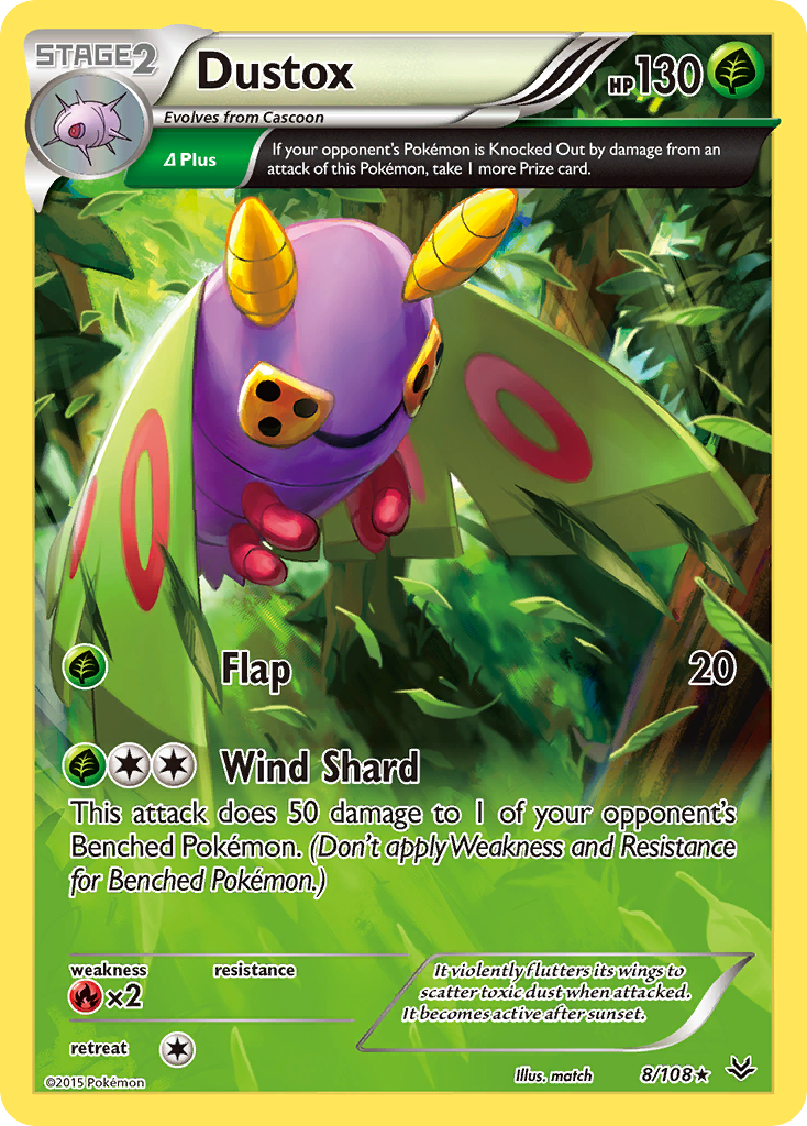 Dustox (8/108) [XY: Roaring Skies] | The Time Vault CA