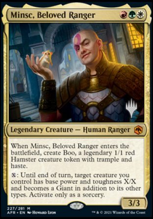 Minsc, Beloved Ranger (Promo Pack) [Dungeons & Dragons: Adventures in the Forgotten Realms Promos] | The Time Vault CA
