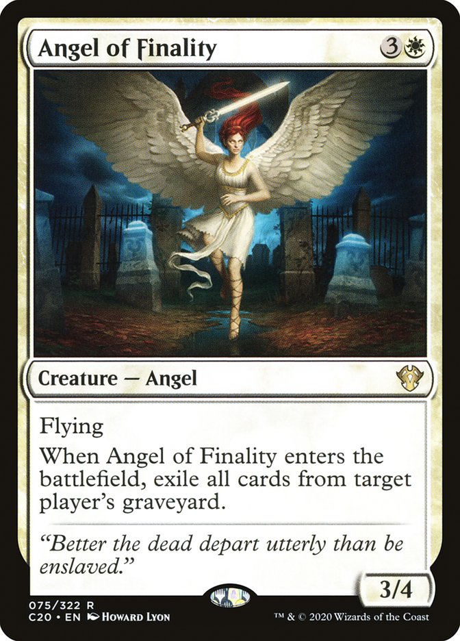 Angel of Finality [Commander 2020] | The Time Vault CA