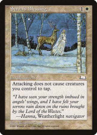 Serra's Blessing [Weatherlight] | The Time Vault CA