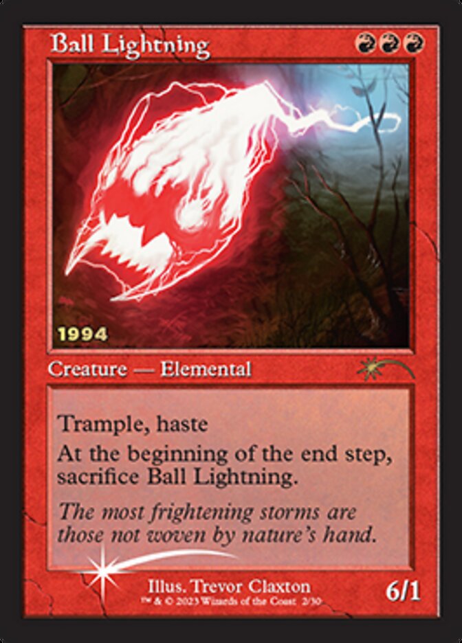 Ball Lightning [30th Anniversary Promos] | The Time Vault CA