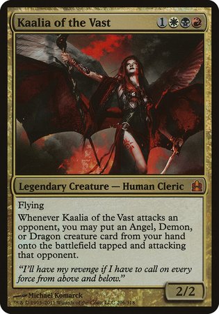 Kaalia of the Vast (Oversized) [Commander 2011 Oversized] | The Time Vault CA