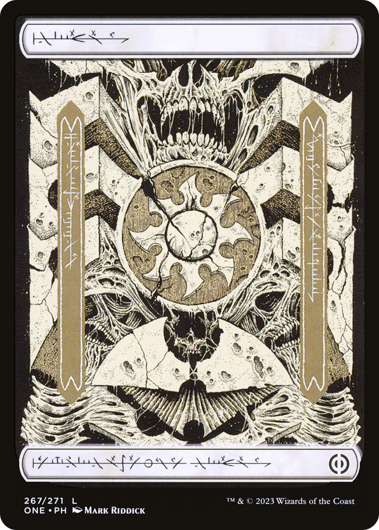 Plains (267) (Phyrexian) [Phyrexia: All Will Be One] | The Time Vault CA