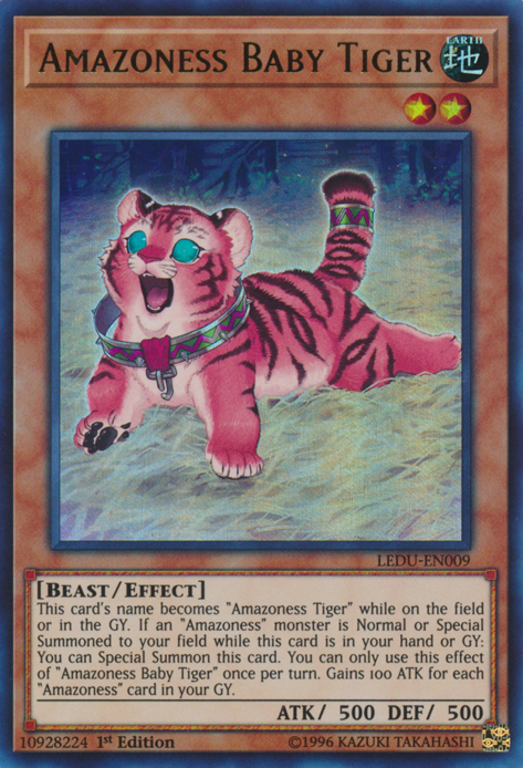 Amazoness Baby Tiger [LEDU-EN009] Ultra Rare | The Time Vault CA