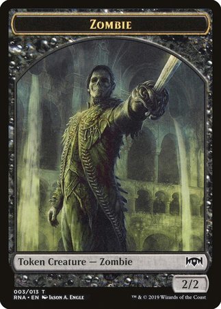 Zombie Token [Ravnica Allegiance Tokens] | The Time Vault CA