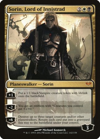 Sorin, Lord of Innistrad [Dark Ascension] | The Time Vault CA