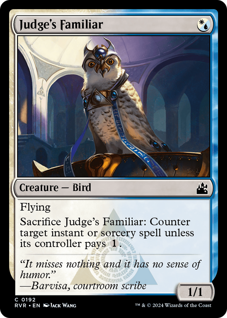 Judge's Familiar [Ravnica Remastered] | The Time Vault CA