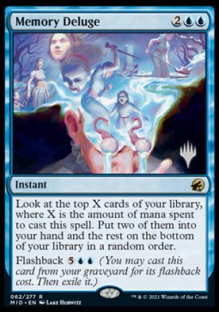 Memory Deluge (Promo Pack) [Innistrad: Midnight Hunt Promos] | The Time Vault CA