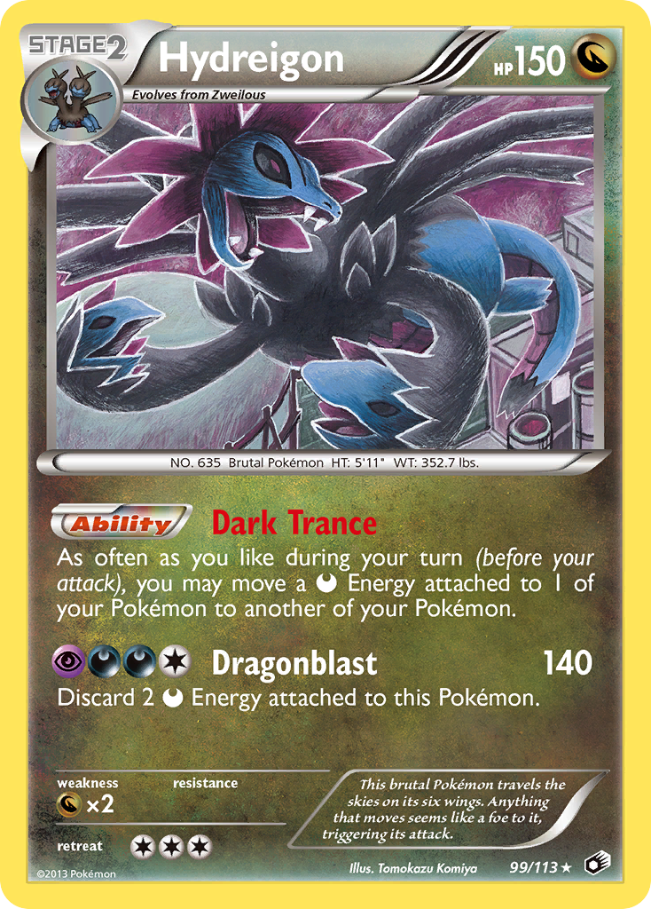 Hydreigon (99/113) [Black & White: Legendary Treasures] | The Time Vault CA