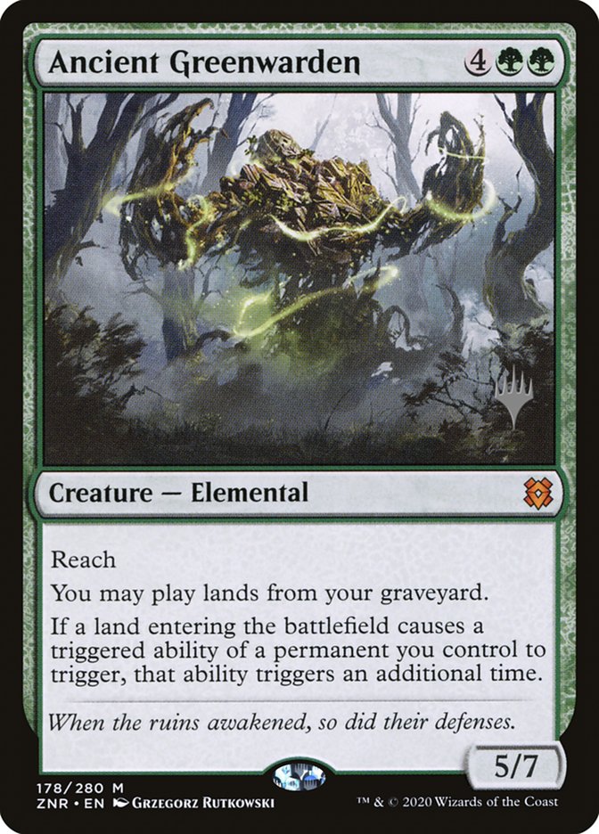 Ancient Greenwarden (Promo Pack) [Zendikar Rising Promos] | The Time Vault CA