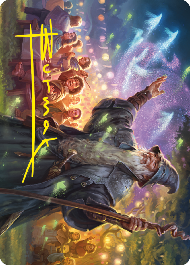 Gandalf, Friend of the Shire Art Card (Gold-Stamped Signature) [The Lord of the Rings: Tales of Middle-earth Art Series] | The Time Vault CA