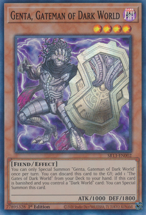 Genta, Gateman of Dark World [SR13-EN002] Super Rare | The Time Vault CA