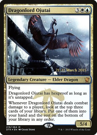 Dragonlord Ojutai [Dragons of Tarkir Promos] | The Time Vault CA