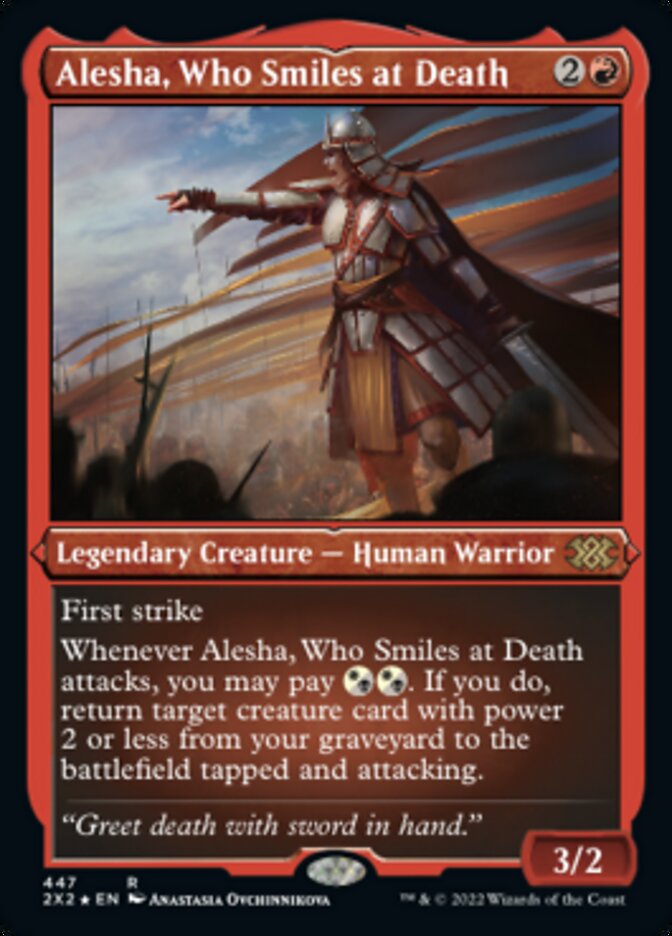 Alesha, Who Smiles at Death (Foil Etched) [Double Masters 2022] | The Time Vault CA