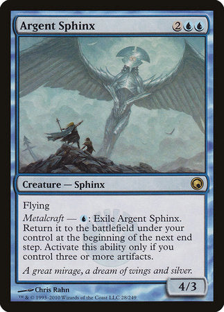 Argent Sphinx [Scars of Mirrodin] | The Time Vault CA