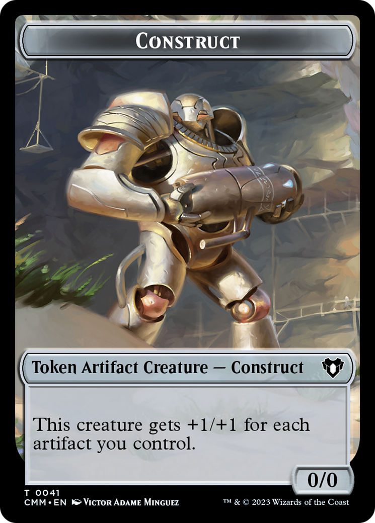 Clue // Construct (0041) Double-Sided Token [Commander Masters Tokens] | The Time Vault CA