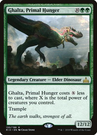 Ghalta, Primal Hunger [Rivals of Ixalan Promos] | The Time Vault CA