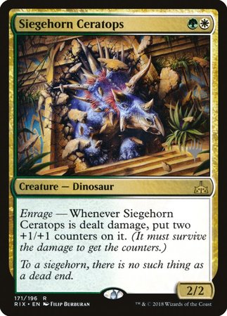 Siegehorn Ceratops [Rivals of Ixalan Promos] | The Time Vault CA
