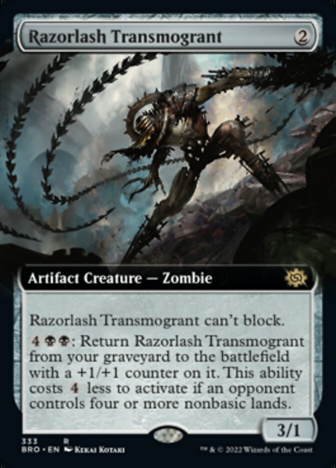 Razorlash Transmogrant (Extended Art) [The Brothers' War] | The Time Vault CA