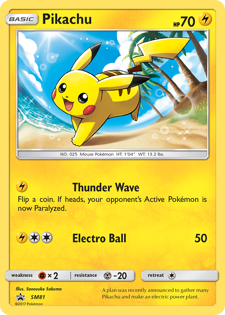 Pikachu (SM81) [Sun & Moon: Black Star Promos] | The Time Vault CA