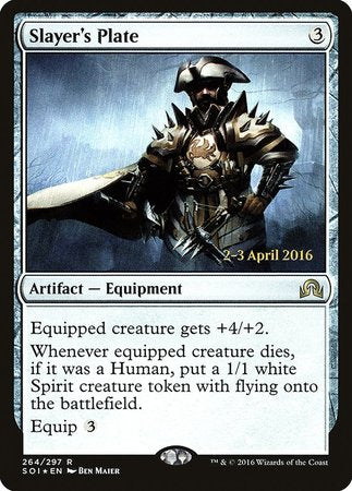 Slayer's Plate [Shadows over Innistrad Promos] | The Time Vault CA