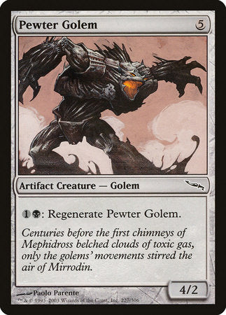 Pewter Golem [Mirrodin] | The Time Vault CA