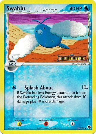 Swablu (65/101) (Delta Species) (Stamped) [EX: Dragon Frontiers] | The Time Vault CA