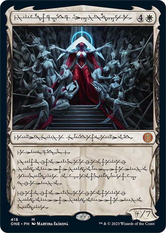 Elesh Norn, Mother of Machines (Phyrexian Step-and-Compleat Foil) [Phyrexia: All Will Be One] | The Time Vault CA