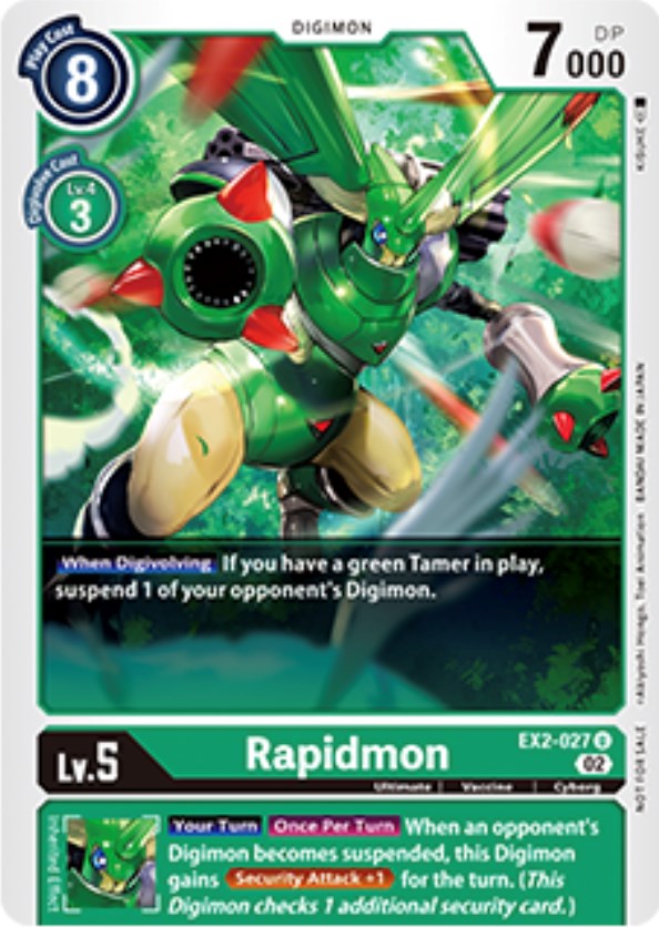 Rapidmon [EX2-027] (Tamer Party Vol. 6 Promo) [Digital Hazard Promos] | The Time Vault CA