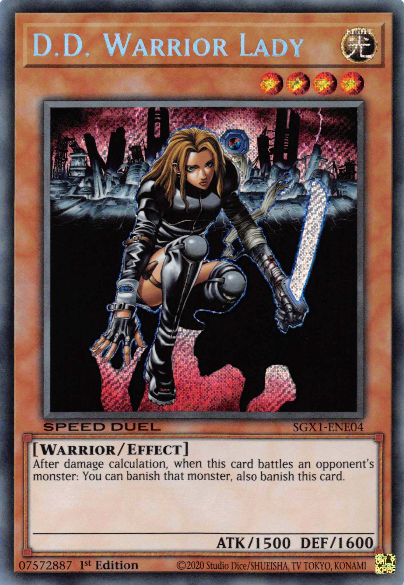 D.D. Warrior Lady [SGX1-ENE04] Secret Rare | The Time Vault CA