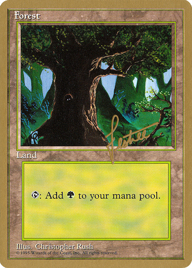 Forest (bl377) (Bertrand Lestree) [Pro Tour Collector Set] | The Time Vault CA