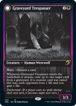 Graveyard Trespasser // Graveyard Glutton [Innistrad: Double Feature] | The Time Vault CA